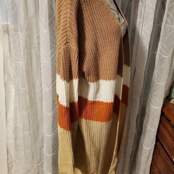 Sweet n Sinful colorblock cardigan sz lg - Picture 2 of 6